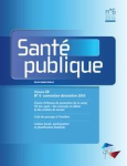 SANTE PUBLIQUE, vol.28, n°6 - Novembre-décembre 2016 - Charte d'Ottawa de promotion de la santé, 30 ans après: des concepts en débat et des réalités de terrain