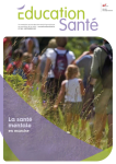 EDUCATION SANTE, n°380 - Septembre 2021 - La santé mentale en marche