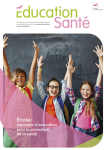 EDUCATION SANTE, n°408 - Mars 2024 - Ecole: pépinière d'innovation pour la promotion de la santé