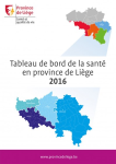 Tableau de bord de la santé en province de Liège - 2016