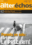 ALTER ECHOS, n°376 - Février 2014 - Parents en solo: flirt avec la précarité