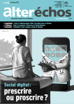 ALTER ECHOS, n°432 - Octobre 2016 - Social digital: prescrire ou proscrire?
