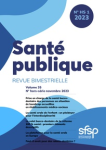 SANTE PUBLIQUE, vol.35, HS1 - Novembre 2023 - La plateforme pour la santé orale en Europe