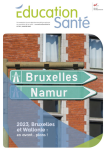 EDUCATION SANTE, n°395 - Janvier 2023 - 2023, Bruxelles et Wallonie: en avant... plans!