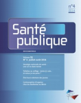 SANTE PUBLIQUE, vol.26, n°4 - Juillet-août 2014 - Contraception d'urgence chez les étudiantes au Bénin