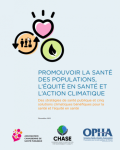 Promouvoir la santé des populations, l'équité en santé et l'action climatique: Des stratégies de santé publique et cinq solutions climatiques bénéfiques pour la santé et l'équité en santé