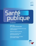 SANTE PUBLIQUE, n°1, vol.30 - Janvier-février 2018 - L'Hôpital, acteur de la promotion de la santé et de la prévention
