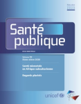 SANTE PUBLIQUE, vol.32, HS - 2020 - Santé néonatale en Afrique subsaharienne