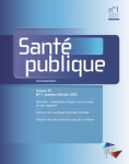 SANTE PUBLIQUE, vol. 33, n°1 - Janvier-février 2021 - L'évaluation d'impact sur la santé, un pari gagnant