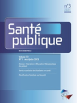 SANTE PUBLIQUE, vol.33, n°3 - Mai-juin 2021 - Narration & Education thérapeutique du patient