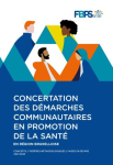 Concertation des démarches communautaires en promotion de la santé en région bruxelloise