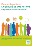 Comment améliorer la qualité de vos actions en promotion de la santé ?